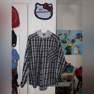 vintage men’s hoodie flannel